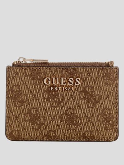 Cartera Zip Around Card Case Guess Laurel