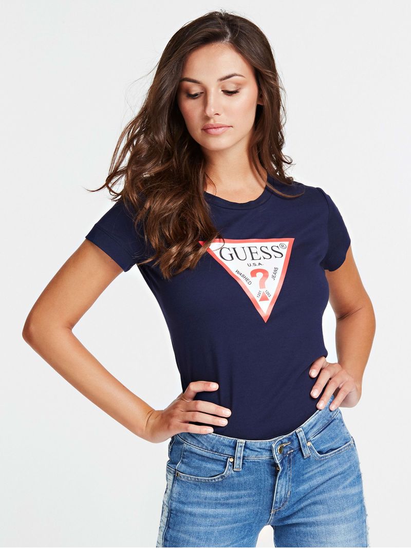 Playera-Azul-Marino-Guess-B-sica-Icon