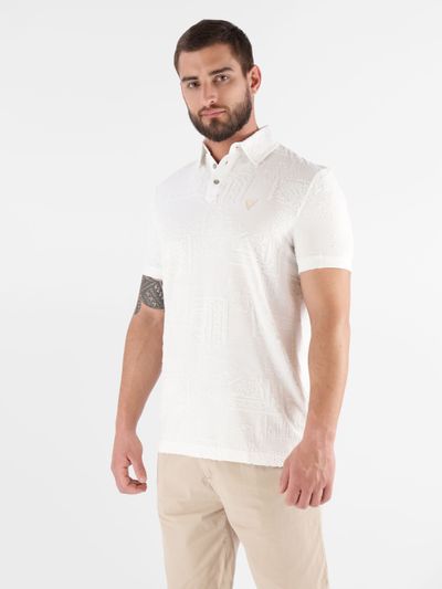 Playera Tipo Polo Guess Paisley