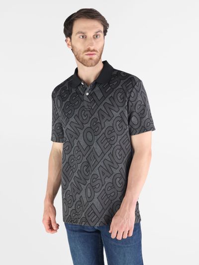Playera Tipo Polo Guess Jacquard