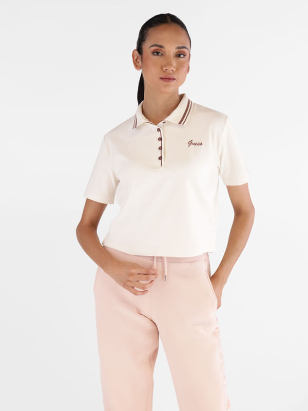 Playera Tipo Polo Guess Active Fabia Polos Guess México