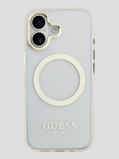 Protector Guess Outline Magsafe Oro Iphone 17