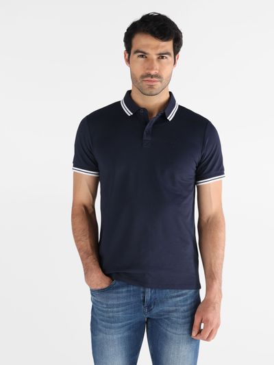 Playera Tipo Polo Guess Pique
